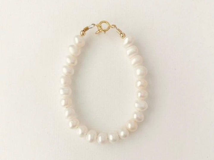 14k gold filled fresh water pearl bracelet baby/toddlers