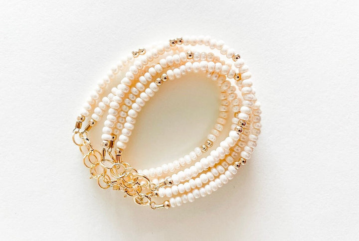 Cream layer bracelet