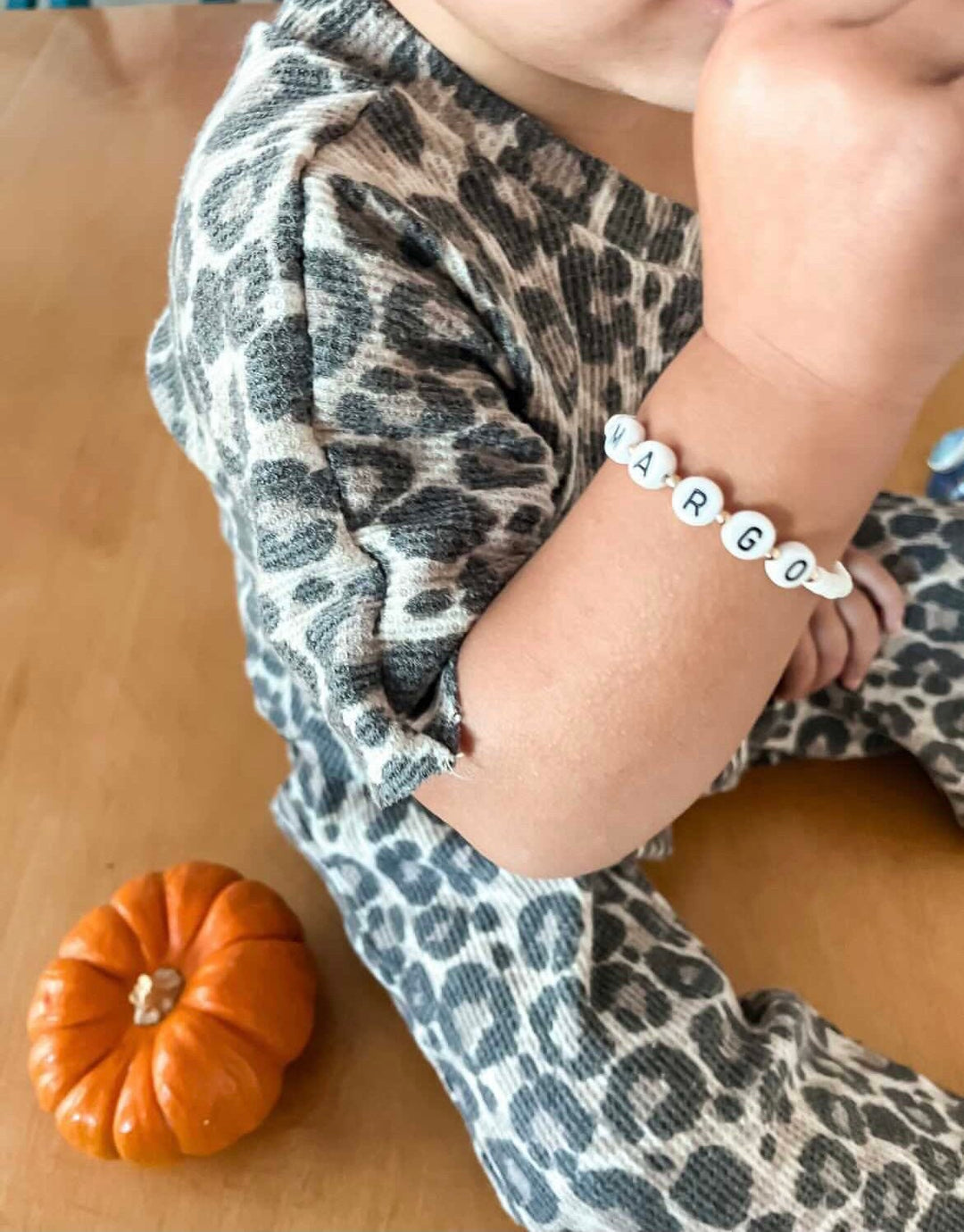 Black and white Name bracelet