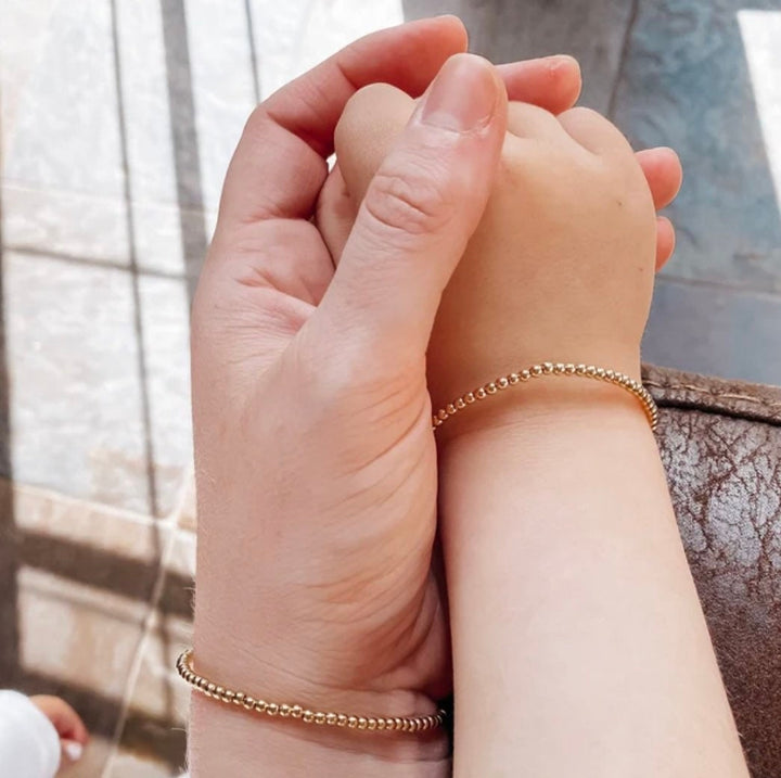 2mm gold filled baby bracelet