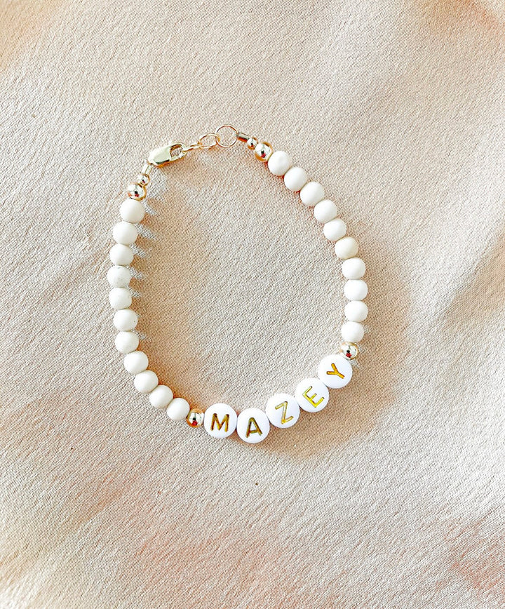 Tan & gold bracelet