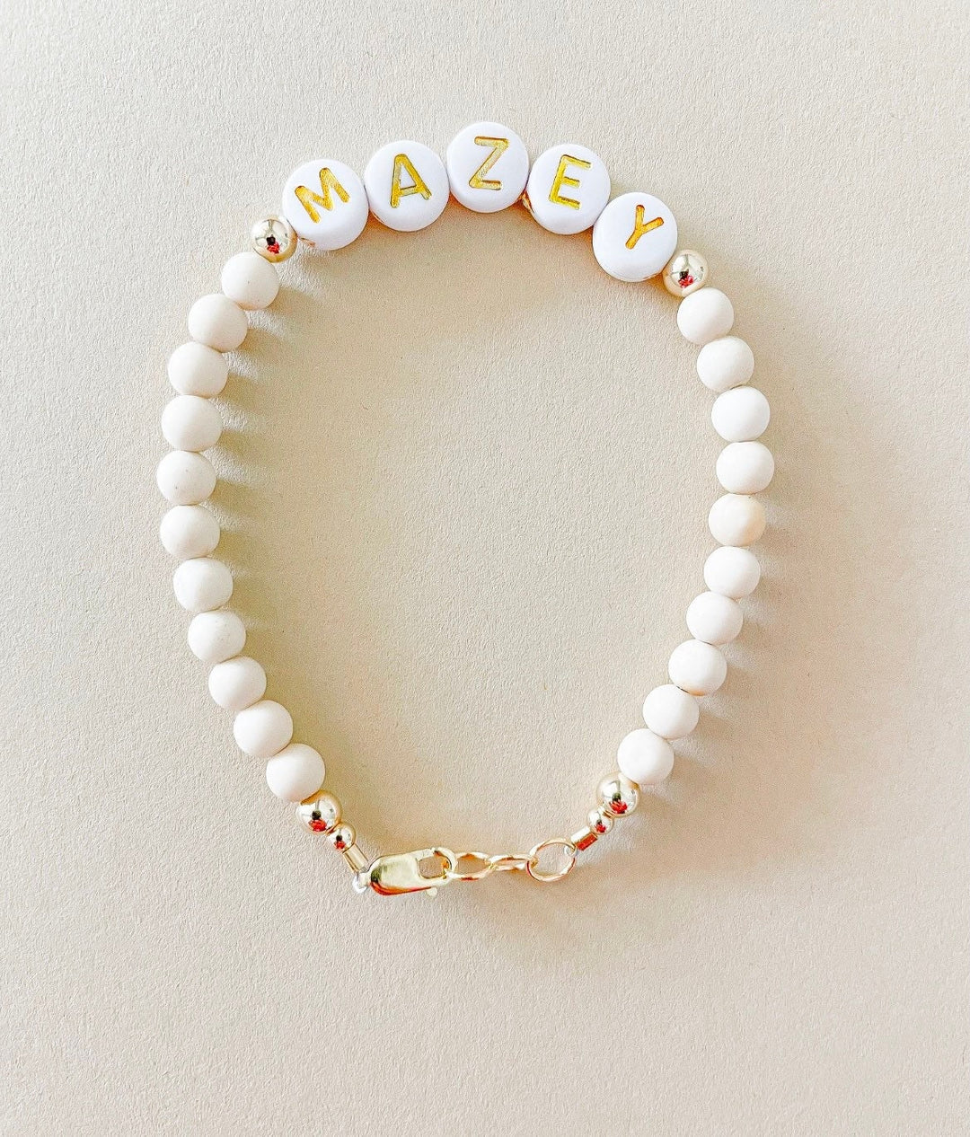 Tan & gold bracelet