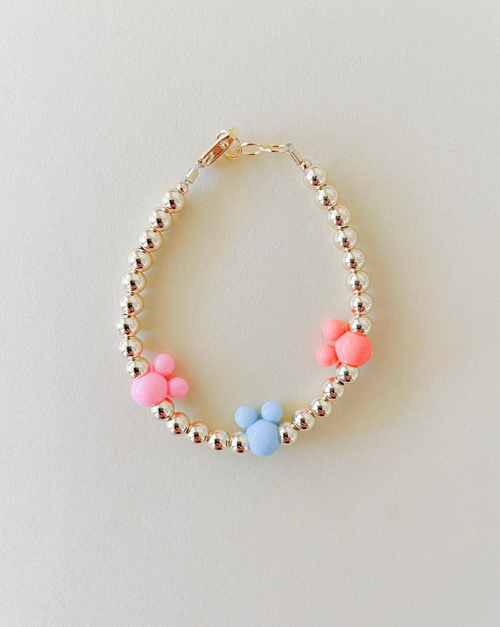 Mickey ear 4mm pastel bracelet